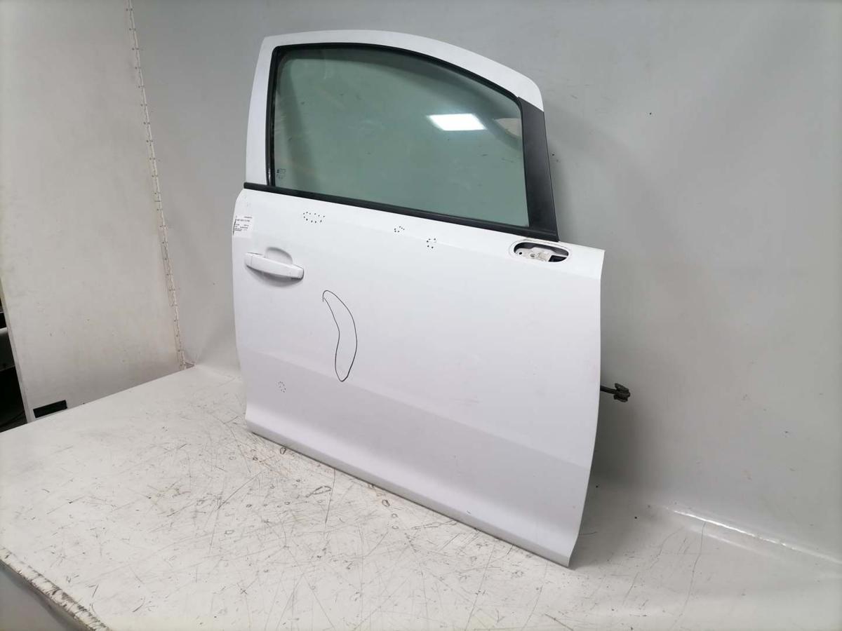 Opel Corsa D original T&uuml;r vorn rechts Y474 Casablancawei&szlig; Rohbau 5 T&uuml;rer BJ08